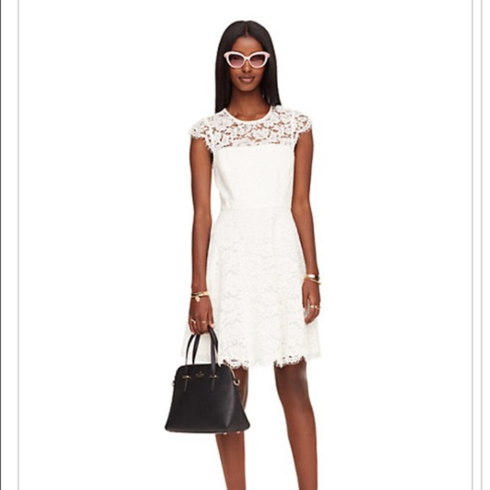 Kate Spade White Lace Dress